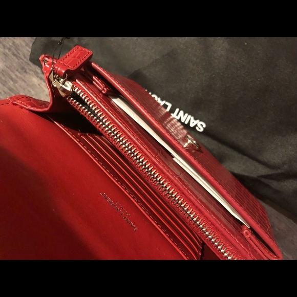 Saint Laurent Sunset Croc Embossed Bag - Picture 4 of 6